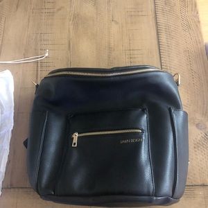 Fawn Design Black Original Diaper Bag/Backpack.